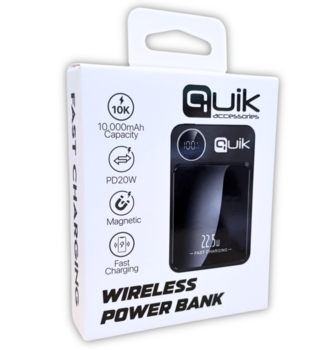 Quik Accessories QP-810 Wireless Magnetic Power Bank Беспроводной Магнитный Повер банк 10000mAh (QP-810)