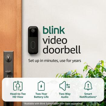Amazon Blink Video Doorbell 2 Видеодверной звонок / чёрный (840414645967)