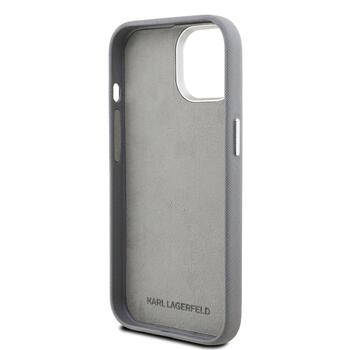 Karl Lagerfeld Grained PU K&CH Heads Case Чехол для Apple iPhone 15 (KLHCP15SPSFDHPG)