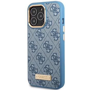 Guess GUHMP14LU4GPRB Hardcase 4G Logo Plate MagSafe Защитный чехол для iPhone 14 Pro 6.1