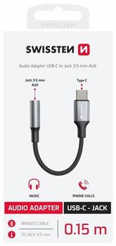 Swissten USB-C uz 3.5mm Audio Adapteris 15cm (73502311)