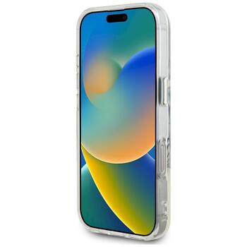 Case Guess IML Metal Colored Circle Classic Logo MagSafe Защитный чехол для iPhone 16 Pro / серый (GUHMP16LHTDRCEDG)