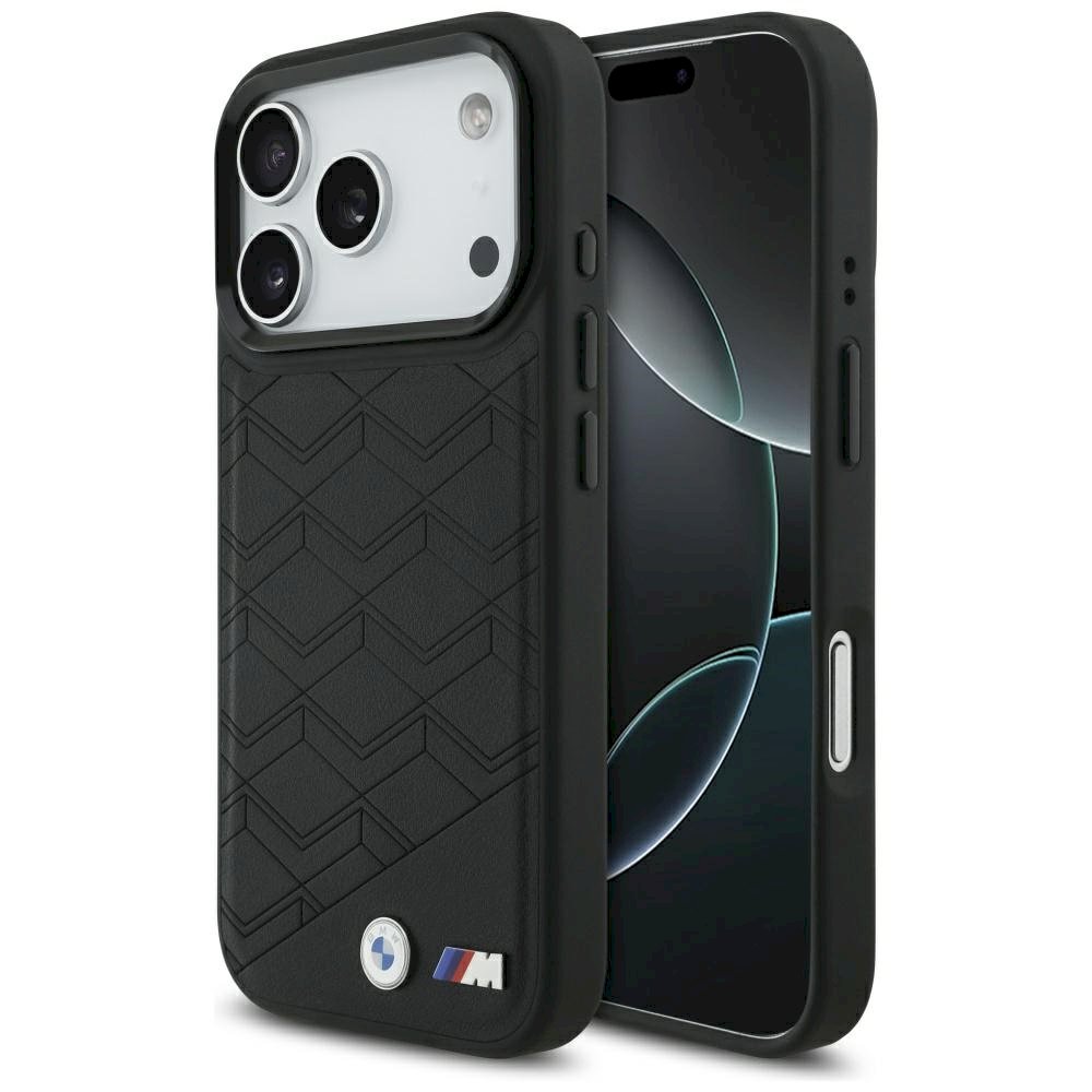BMW M Shape Case Logo MagSafe Aizsargapvalks priekš iPhone 17 Pro / melns (BMHMP17L25PCSSPK)