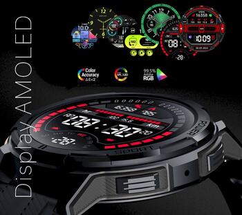 Rubicon Smartwatch Умные часы RNCF26-1 / чёрный (SMARUB287)