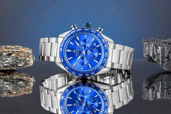 Giewont Vīriešu pulkstenis Chronograph Sapphire / sudraba-zils (GW9580-B3)