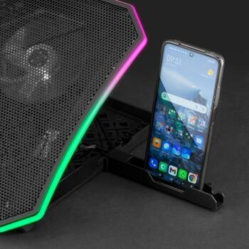 Mars Gaming MNBC6 Игровой Cтенд с охлаждением для ноутбука RGB / USB HUB (MNBC6)