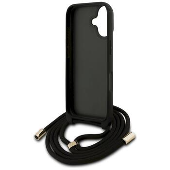 Guess 4G Big Logo Cord Stap Crossbody Case Защитный чехол для iPhone 17 / коричневый (GUHCP17SP4GMGCRW)