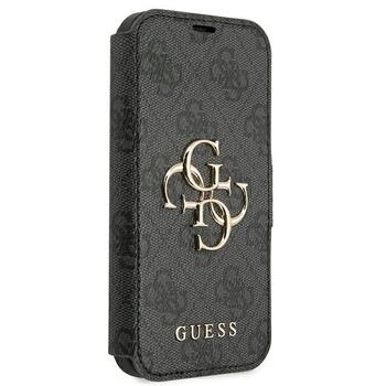 Guess GUBKP13X4GMGGR Book 4G Big Metal Logo Aizsargapvalks priekš iPhone 13 Pro Max 6,7