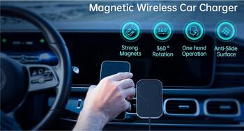 Swissten Magsafe Air Vent Универсальный Держатель C 15W Беспроводной Зарядкой (65010609)