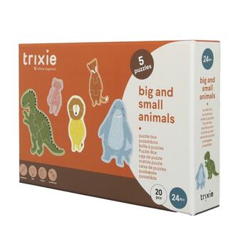 Trixie Puzzle Box Big and Small Animals Детский Пазл 24m+ (35-630)