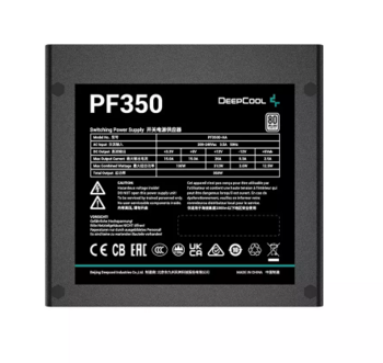 DeepCool R-PF350D-HA0B-EU Блок Питания 350W (R-PF350D-HA0B-EU)