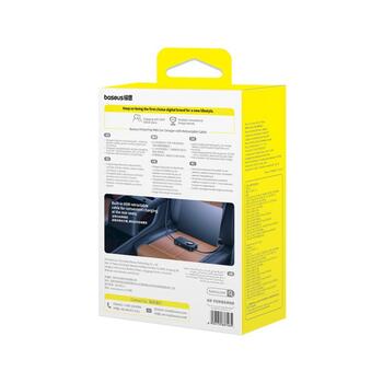 Baseus PrimeTrip VW1 Auto lādētājs 60W ar integrētu kabeli 6 ierīcēm / melna (C00069000121-00)