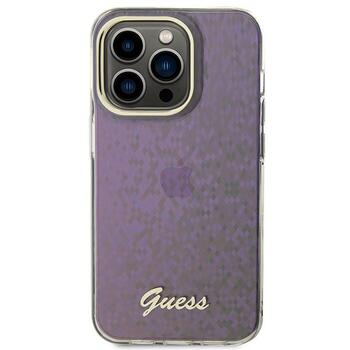 Guess IML Faceted Mirror Disco Iridescent Case Защитный Чехол для iPhone Apple 15 Pro (GUHCP15LHDECMP)