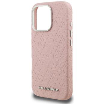 Karl Lagerfeld FW Stamped Karl MagSafe Case Защитный чехол для iPhone 16 Pro / розовый (KLHMP16LPGKLFOFP)