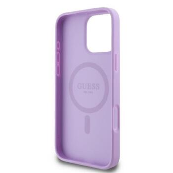 Guess GUHMP16XPSAPSMEU Hardcase Saffiano Peony Classic Logo Aizsargapvalks priekš iPhone 16 Pro Max 6.9