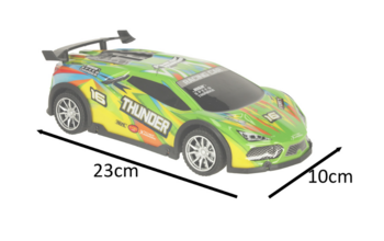 RoGer Rotaļu Sport Mašīna RC ar gaismas efektiem 1:18 (RO-3373-GN)