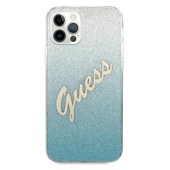 Guess GUHCP12MPCUGLSBL Glitter Gradient Script Защитный чехол для iPhone 12/12 Pro 6,1