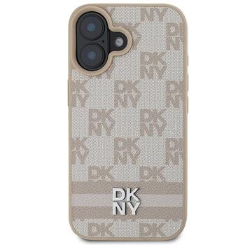 DKNY Checkered Pattern & Printed Stripes Aizsargapvalks Priekš Apple iPhone 16 (DKHCP16SPCPTSSP)
