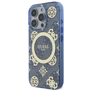 Guess IML Peony On 4G Background MagSafe Защитный Чехол для Apple iPhone 16 Pro Max (GUHMP16XH4PYEEB)