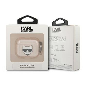 Karl Lagerfeld KLA3UCHGD Защитный чехол для AirPods 3 Glitter Choupette / золотой (KLA3UCHGD)