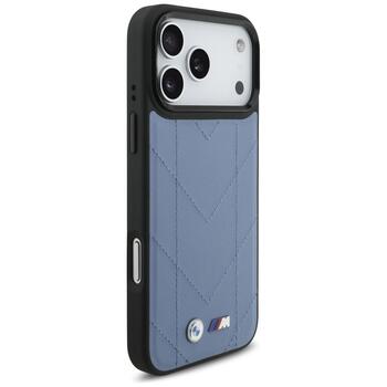 BMW M Quilted Logo MagSafe Case Защитный Чехол для Apple iPhone 17 Pro Max (BMHMP17X25PSECHB)
