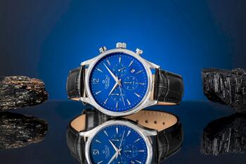 Giewont Мужские часы Chronograph Sapphire GW6310-A3 / чёрно-синий (GW6310-A3)