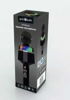 Gembird MICBT-01-BK Bluetooth Беспроводной Kараоке микрофон (MICBT-01-BK)