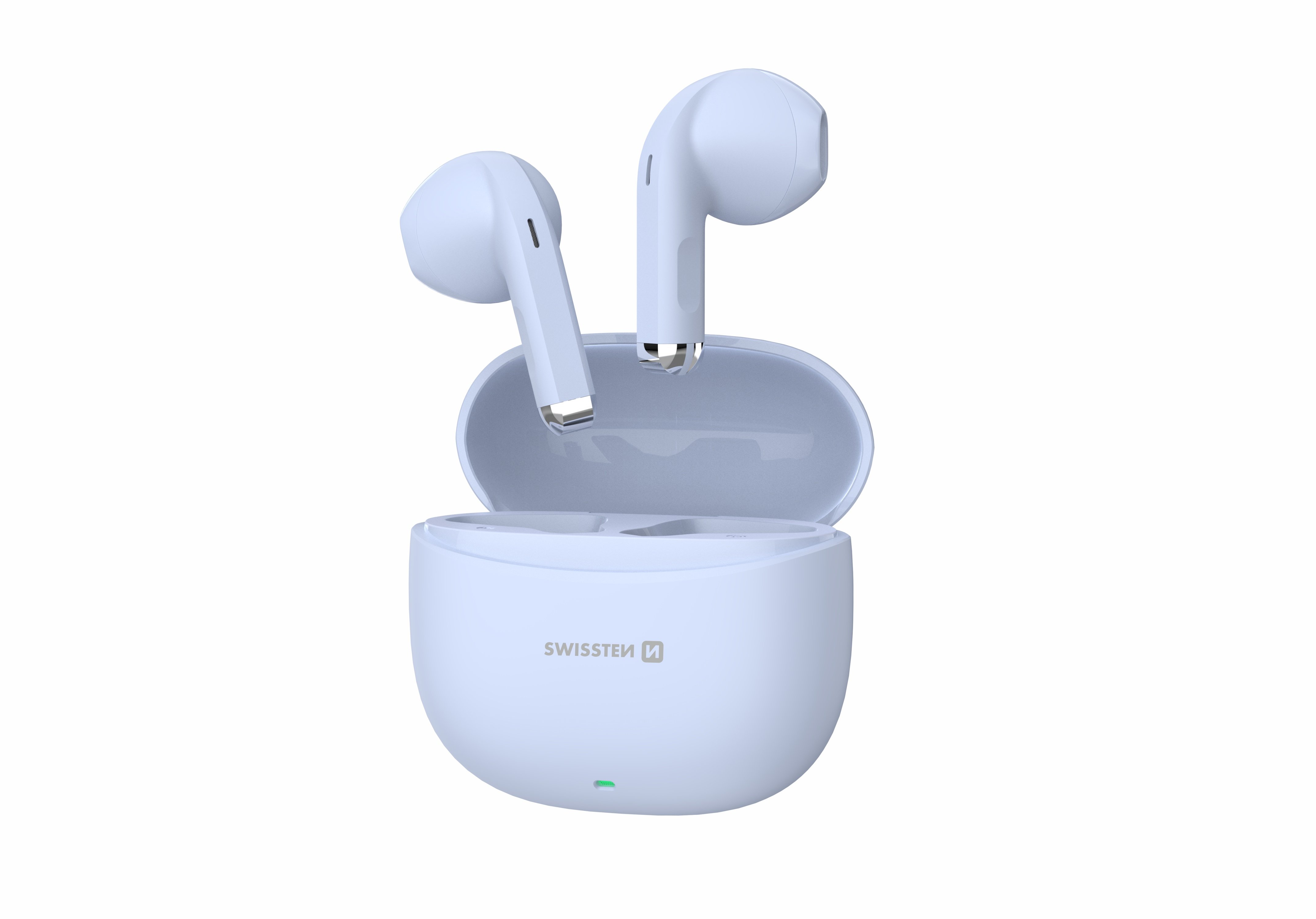 Swissten TWS Mini TUNE Bluetooth Стерео Гарнитура с Микрофоном Синяя (51107098)