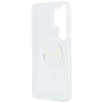 Case Karl Lagerfeld IML KC Script MagSafe Защитный чехол для Samsung Galaxy S26 Ultra / прозрачный (KLHMS26L5HKSCAH)
