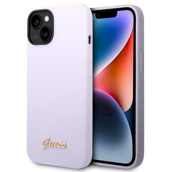 Guess GUHCP14MSLSMU Silicone Vintage Gold Lo Защитный чехол для iPhone 14 Plus / 15 Plus 6.7