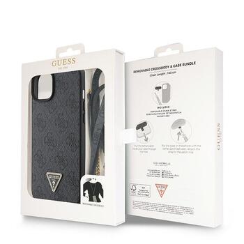 Guess Crossbody 4G Metal Logo Back Case Защитный Чехол для Apple iPhone 15 Plus (GUHCP15MP4TDSCPK)