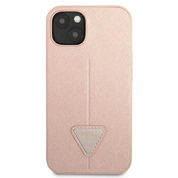 Guess GUHCP13SPSATLP Saffiano Triangle Logo Защитный чехол для iPhone 13 mini 5,4