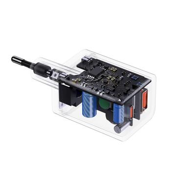 Baseus Super Si PD  Зарядное Устройство 30W /  1x USB-C / 1x USB (BRA012292)