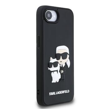 Karl Lagerfeld 3D Rubber Karl and Choupette Case Чехол для Apple iPhone 16e (KLHCPSE43DRKCNK)