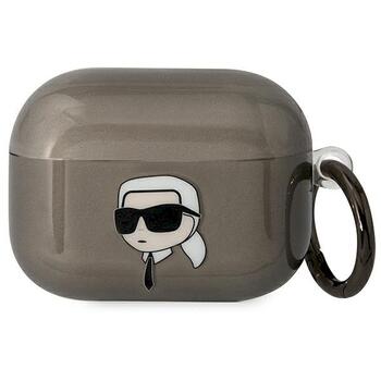 Karl Lagerfeld KLAPHNIKTCK AirPods Pro cover Чехол для наушников Apple AirPods Pro Karl`s Head / чёрный (KLAPHNIKTCK)