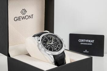 Giewont Chronograph Sapphire Vīriešu pulkstenis / sudraba/melns (GW7650-A2)