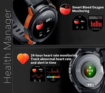 Rubicon Smartwatch Умные часы RNCF26-1 / чёрный (SMARUB287)
