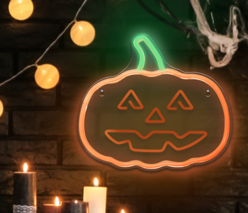 Forever Neolia PUMPKIN WITH STEM Neon LED Dekorācija (NNE13)