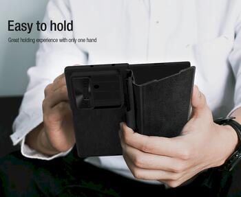 Nillkin Qin Book PRO Pen Slot Case Защитный чехол с отделением для стилуса для Samsung Galaxy Z Fold 7 / чёрный (57983126247)