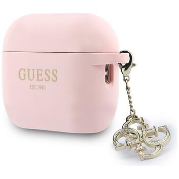 Guess 4G Charm Silicone Case Чехол для наушников Apple AirPods Pro 3 (GUAP3LECG4P)