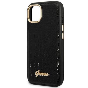 Guess GUHCP14MHGCRHK Croco Collection Aizsargapvalks priekš iPhone 14 Plus / 15 Plus 6.7