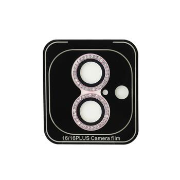 Guess Fixed Glliter Protective Lens Защитное Стекло для Объективов Камеры Apple iPhone 16/16 Plus (GUCL162SGGP)