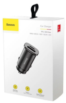 Baseus CCALL-AS01 Square Auto Lādētājs 30W (CCALL-AS01)