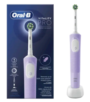 Oral-B Vitality Pro Adult Rotating Elektriskā zobu birste Lilac Mist (4210201426967)