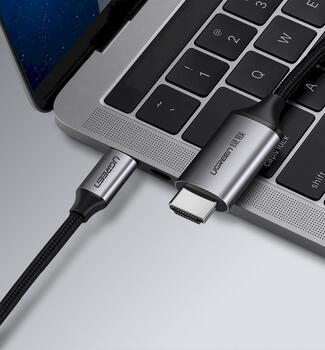 UGREEN MM142 Кабель для зарядки USB-C male - HDMI 4K@60Hz male 1.5m (UG-50570)
