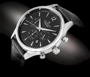 Giewont Chronograph Sapphire Vīriešu pulkstenis / melns/sudraba (GW6310-A2)
