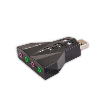Savio AK-08 Аудио Карта USB / 7.1 / Регулируемая Громкость / Микрофон (AK-08)