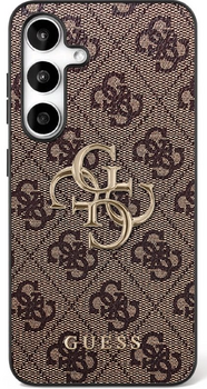 Guess HC PU Leather 4G Metal Logo Case Чехол для Samsung Galaxy S25 FE (GUHCS25FE4GMGBR)