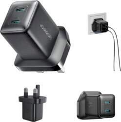 Joyroom JR-TCG17 Travel Charger (UK) C+C. PD 45W Зарядное устройство / чёрный (JR-TCG17-BLK)