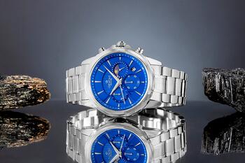 Giewont Chronograph Sapphire Vīriešu pulkstenis / sudraba-zils (GW9460-B3)
